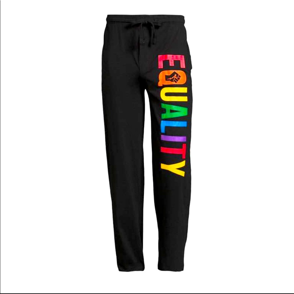 New - Rainbow Equality lounge pants with drawstring